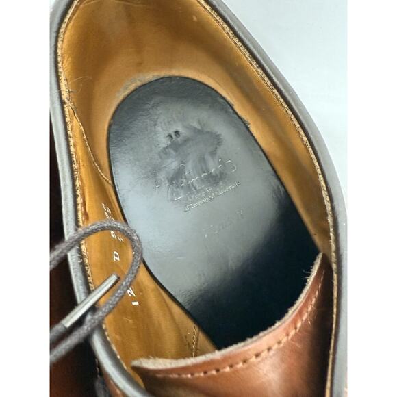 Allen Edmonds Men's Shoe 🇺🇸 Wendell Almond Bicycle-toe Derby 12D Dress Leather - Picture 4 of 12